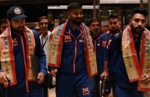 भारत और न्यूजीलैंड क्रिकेट खिलाड़ियों का रायपुर पहुंचने पर हुआ जोरदार स्वागत, कल वनडे मैच