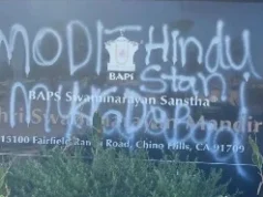 Attack on Hindu temple: अमेरिका में एक और हिंदू मंदिर पर हमला, लिखे गए मोदी और भारत विरोधी नारे