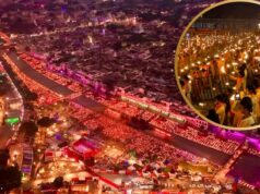 Ayodhya Deepotsav: 26 लाख से अधिक दीयों से जगमग हुई अयोध्या, 2128 अर्चकों ने की सरयू आरती