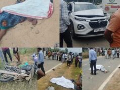 CG road Accident : तेज रफ्तार कार ने छीनी तीन जिंदगियां, महिला और दो बाइक सवारों की मौके पर मौत