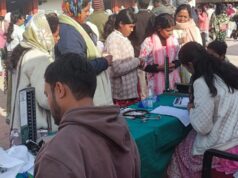 Free health camp: निः शुल्क रोग परीक्षण एवं चिकित्सीय परामर्श-शिविर का लोगों ने उठाया लाभ