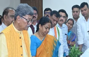 Rajyasabha elections : फूलो देवी नेताम ने कांग्रेस की ओर से राज्यसभा प्रत्याशी के रूप में नामांकन भरा