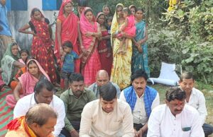 मंडी अध्यक्ष राजेंद्र शुक्ला व जिला पंचायत सभापति अंकित गौरहा ने 78 लाख की सीसी रोड का किया भूमिपूजन