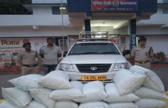 24 लाख का गांजा और पिकअप छोड़ भाग निकले तस्कर , सब्जियों के नीचे छिपाकर ले जा रहे थे