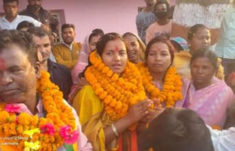 मंत्री पद की शपथ लेकर लौटीं लक्ष्मी राजवाड़े का गृह जिले में भव्य स्वागत