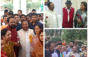 प्रभारी मंत्री रामविचार नेताम का प्रथम कोरिया आगमन पर आत्मीय स्वागत