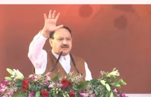 BJP president J P Nadda: कांग्रेस के लिए राजनीति मेवा, हमारी राजनीति जनता की सेवा