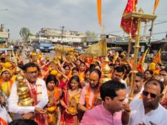 Religion and Culture : श्रीराम मंदिर से निकली भव्य कलश यात्रा, शिखर कलश स्थापना के साथ शुरू हुआ पावन अनुष्ठान