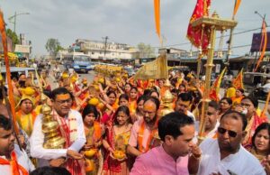 Religion and Culture : श्रीराम मंदिर से निकली भव्य कलश यात्रा, शिखर कलश स्थापना के साथ शुरू हुआ पावन अनुष्ठान