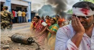 West Bengal Elections : मुर्शिदाबाद में मतदान के बीच देसी बम से हमला, मतदाताओं में मची भगदड़