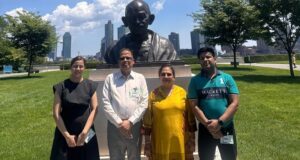 MLA Amar Agrawal in New York : अमर अग्रवाल ने संयुक्त राष्ट्र मुख्यालय में राष्ट्रपिता महात्मा गांधी को अर्पित की श्रद्धांजलि