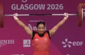 Commonwealth-games : मीराबाई चानू ने 85 किलोग्राम वजन उठाकर जीता भारत के लिए पहला गोल्ड
