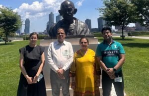 MLA Amar Agrawal in New York : अमर अग्रवाल ने संयुक्त राष्ट्र मुख्यालय में राष्ट्रपिता महात्मा गांधी को अर्पित की श्रद्धांजलि