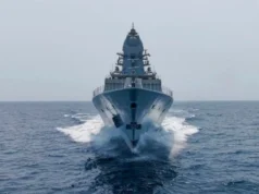 Indian Navy stealth warship: हिंद महासागर में उतरा भारत का युद्धपोत आईएनएस महेंद्रगिरि, ब्रह्मोस व बराक-8 मिसाइल सिस्टम से लैस